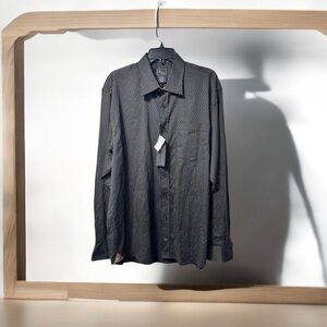 Men's JR Collection‎ Woven Button Up Shirt 100% Cotton Size XL